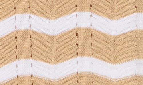 CASLON CASLON® ZIGZAG SHORT SLEEVE NOVELTY SWEATER