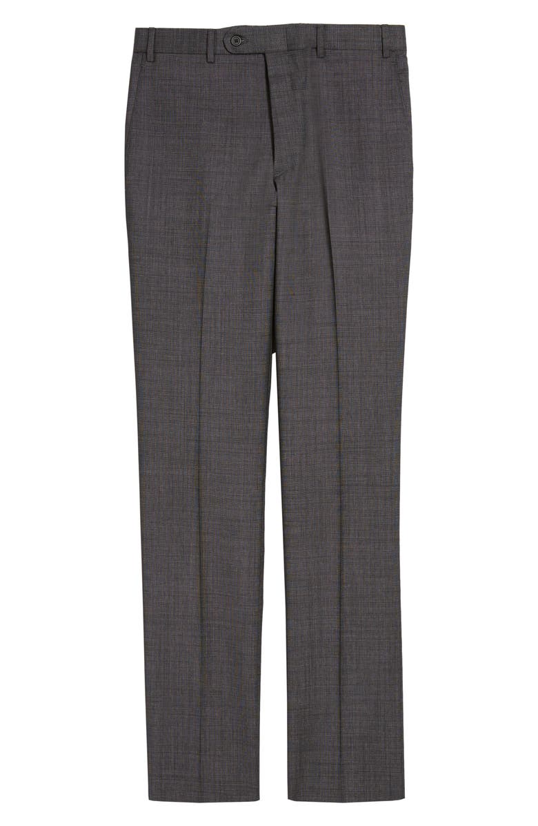 John W. Nordstrom<sup>®</sup> Torino Flat Front Solid Wool Trousers, Main, color,