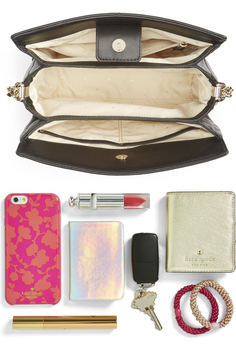 Kate Spade New York 'emerson place - mini convertible phoebe' quilted leather shoulder bag, Alternate, color,