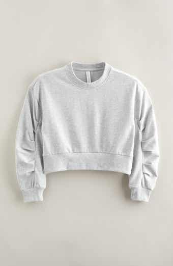 Zella Girl Kids' Pleated Sleeve Sweatshirt