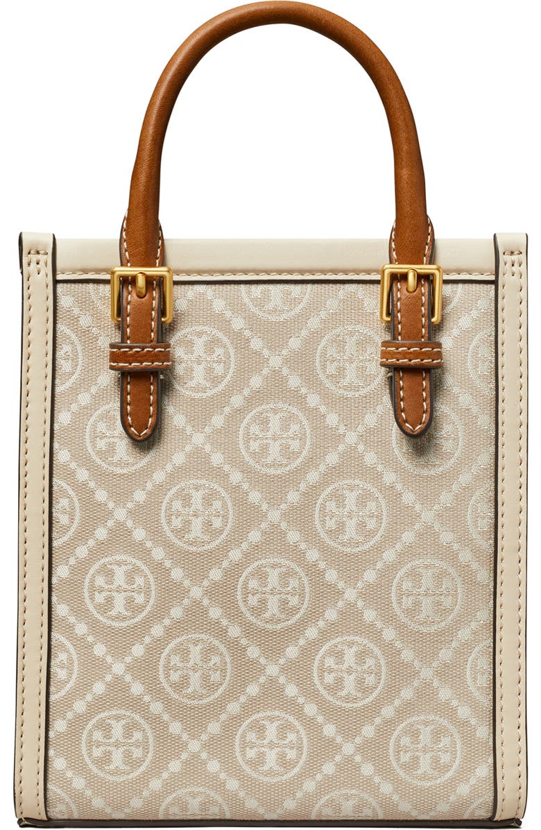 Tory Burch Mini T Monogram North/South Tote, Alternate, color,