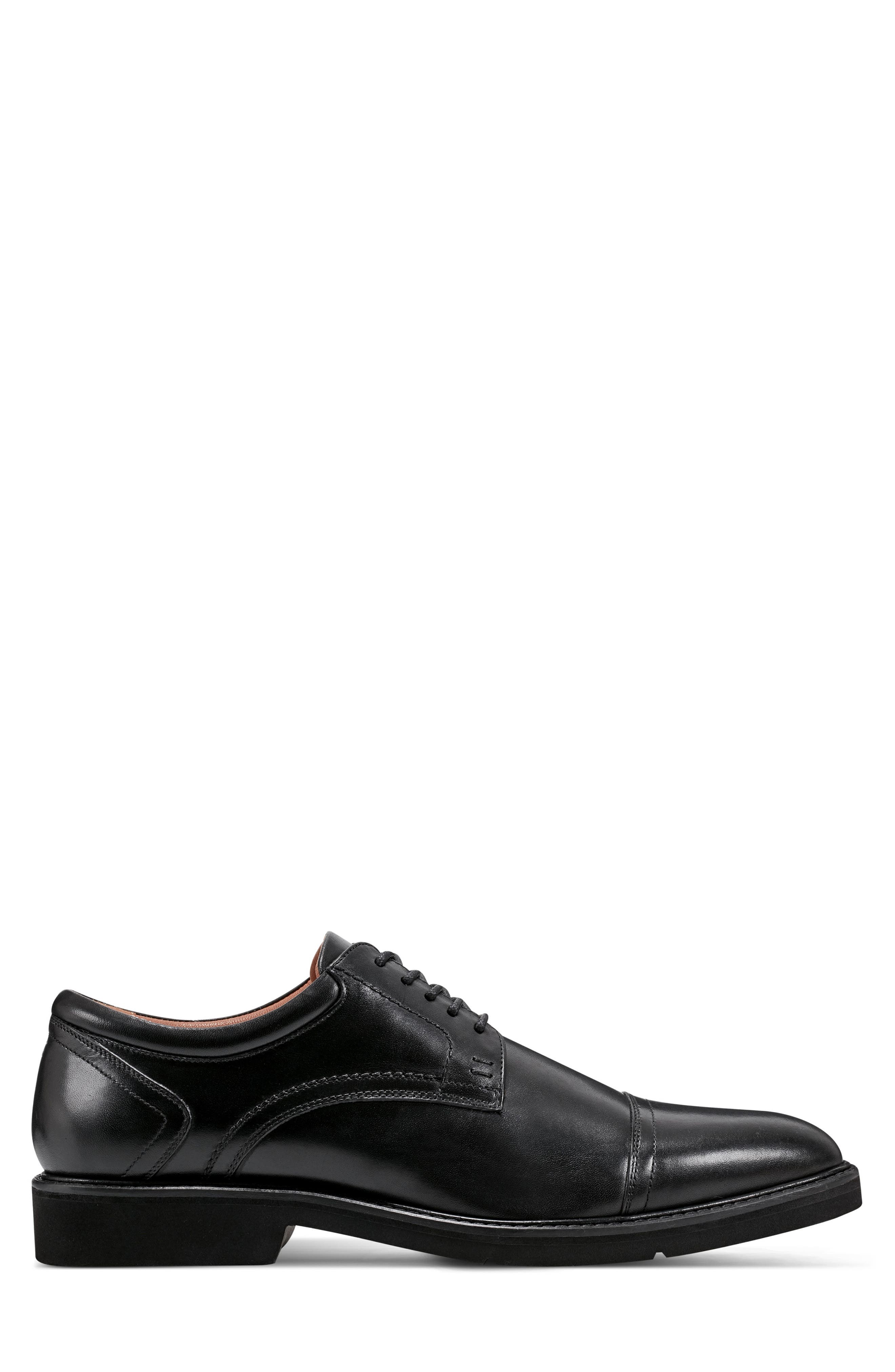 Rockport Findlay Cap Toe Derby, Alternate, color, Black