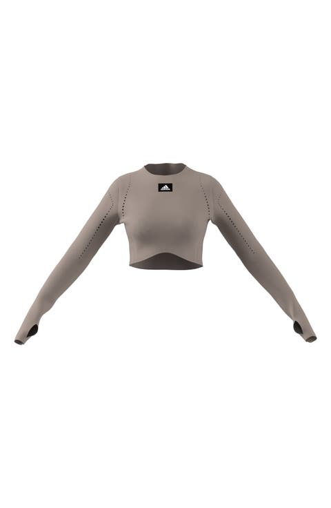 Best of Adidas Long Sleeve Crop Top
