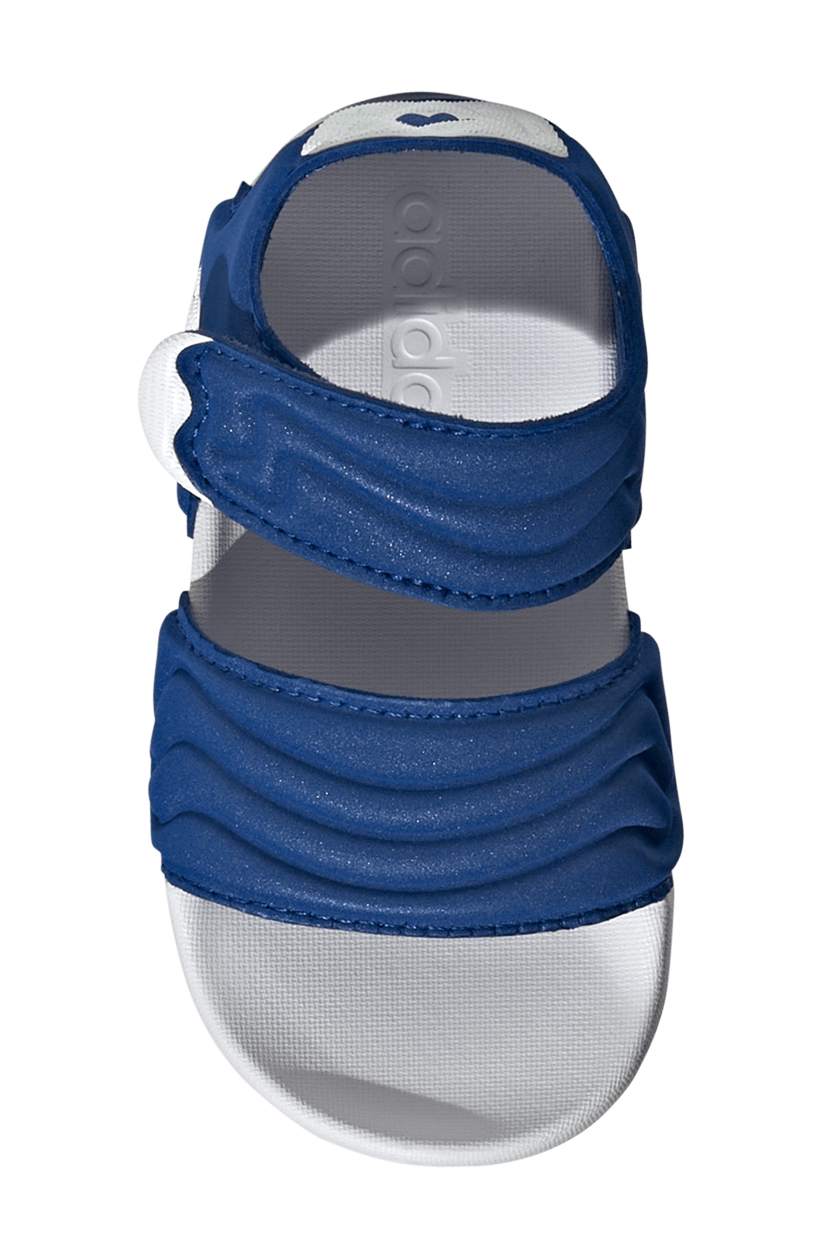 adidas Kids' Adilette Sandal, Alternate, color, Royal Blue/ Footwear White