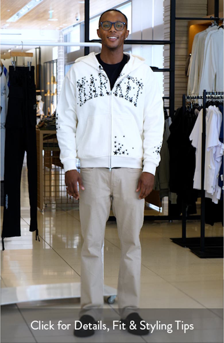 Galaxy Arc Embroiered Zip Hoodie, sales video thumbnail