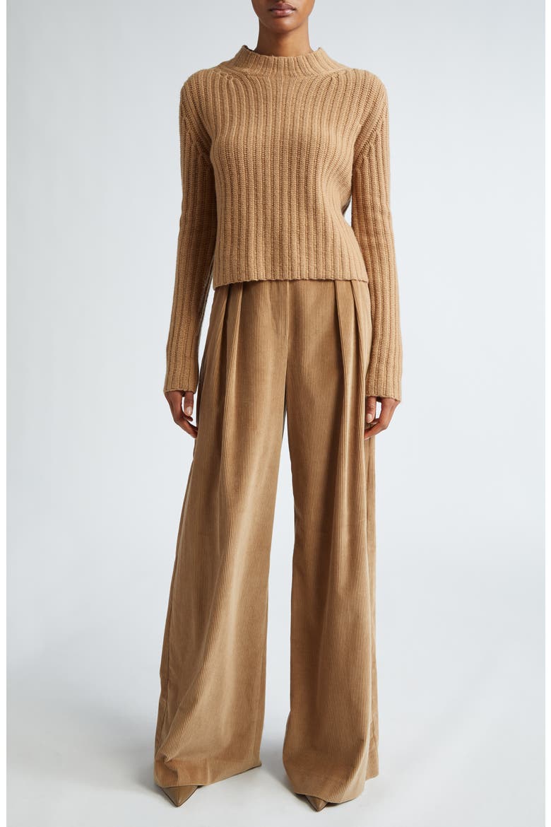 Gilly Corduroy Ultrawide Leg Pants, Alternate, color, CAMEL