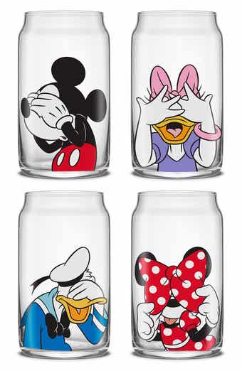 JoyJolt x Disney Mickey & Friends Set of 4 Can Glasses