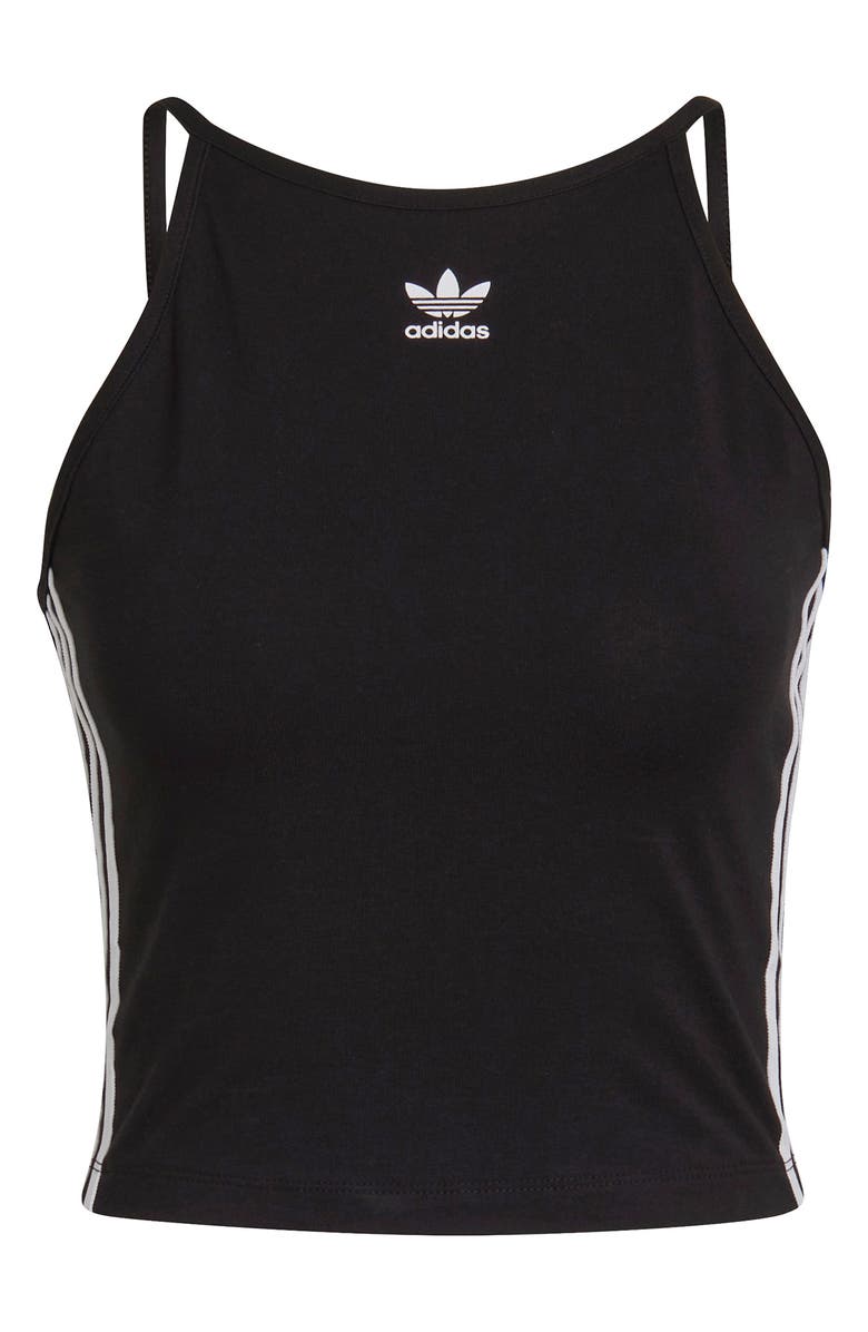 adidas Originals Halter Neck Crop Tank Top, Alternate, color, 