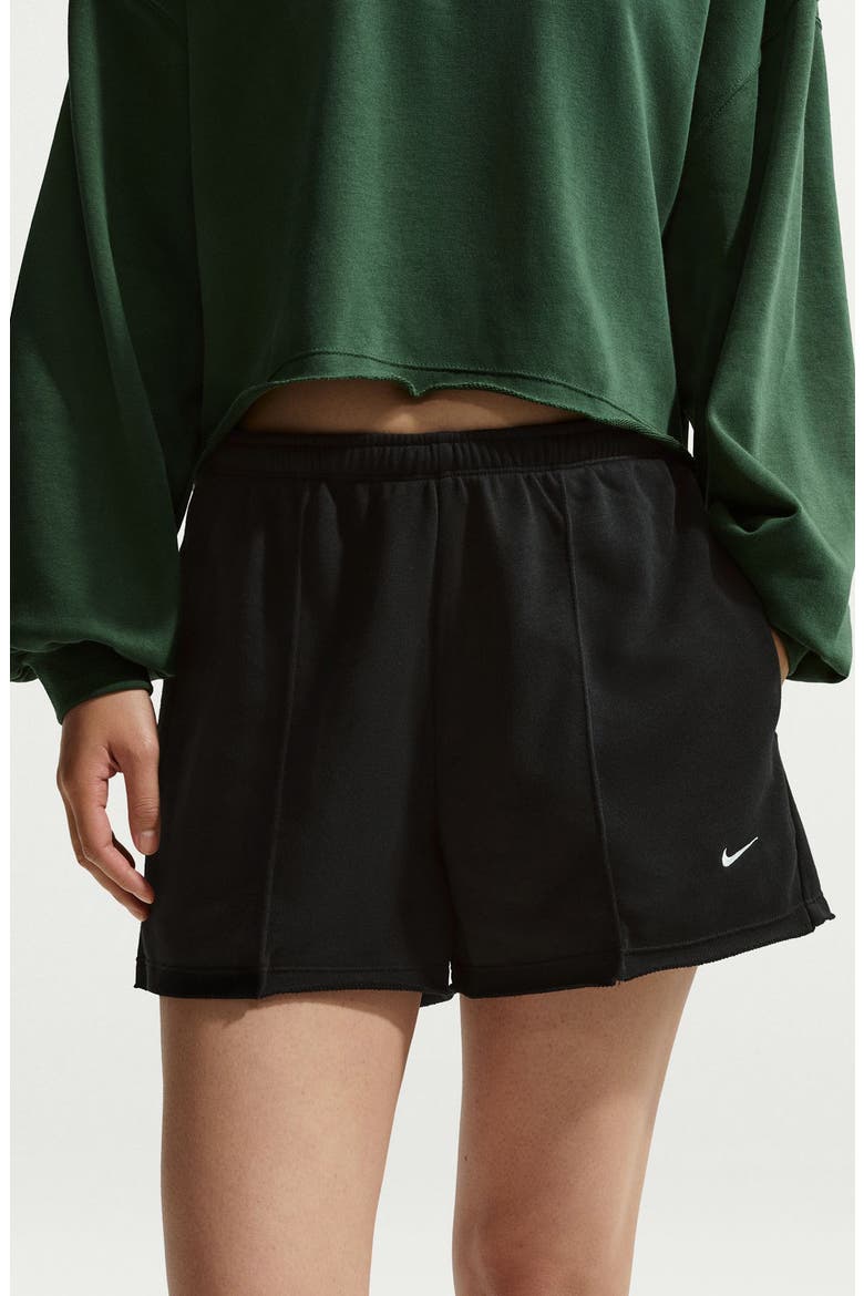 Offline Chill Cotton Blend French Terry Shorts, Alternate, color, BLACK/ BLACK/ SAIL