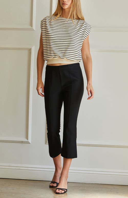 Crescent Stripe Knit Top