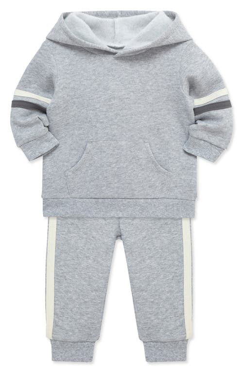 Little Me Pullover Hoodie & Sweatpants Set In Gray