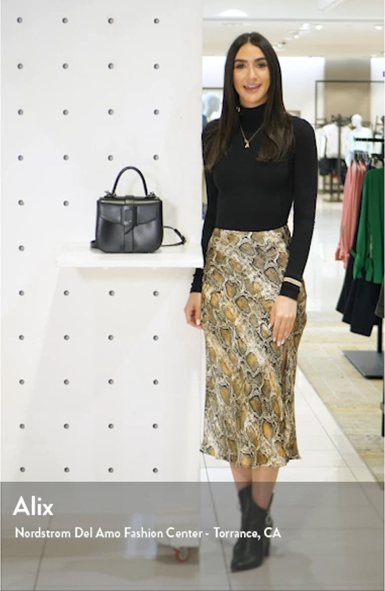 Mini Beau Vivier Covered Buckle Leather Satchel, sales video thumbnail