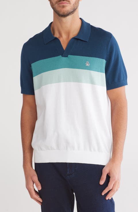 Stripe Cotton Jersey Polo