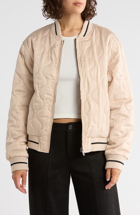 Je T Aime Onion Quilted Bomber Jacket