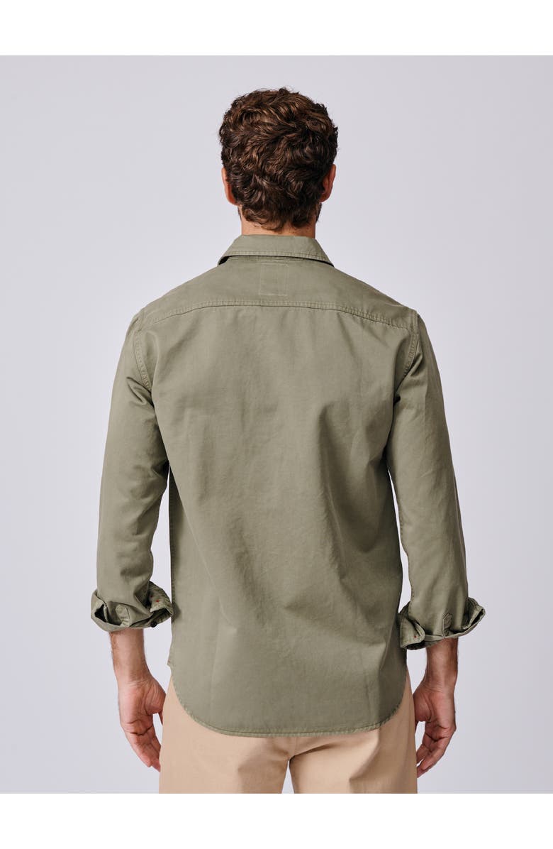 Aubin Long Sleeve Cole Twill Overshirt, Alternate, color, Pale Khaki