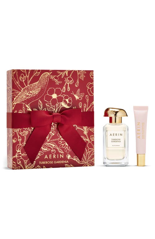 Estée Lauder Aerin Tuberose Gardenia Eau De Parfum & Lip Conditioner Set $190 Value In Transparent