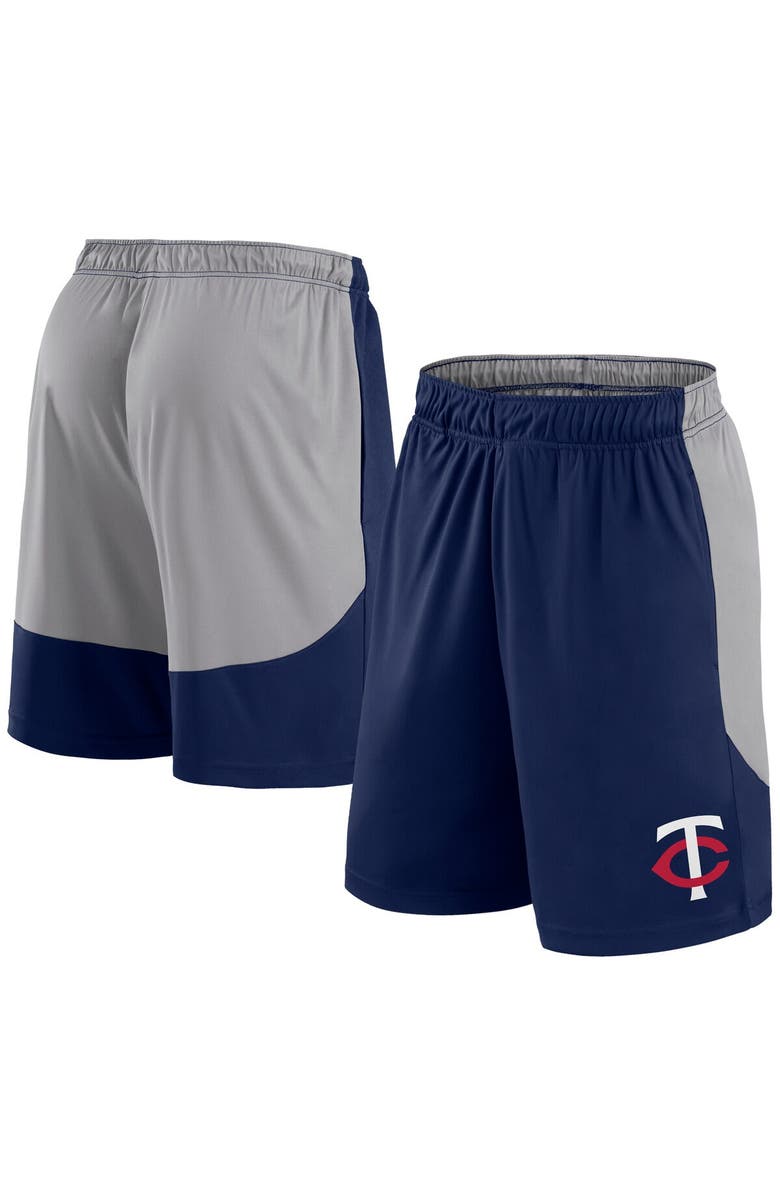 FANATICS Men's Fanatics Navy/Gray Minnesota Twins Go Hard Shorts, Alternate, color, 