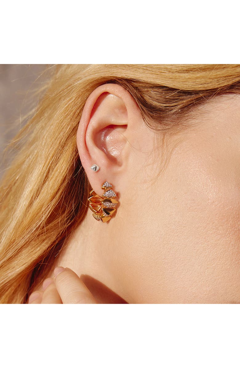 ANIA HAIE Pyramid Stud Earrings, Alternate, color, Silver