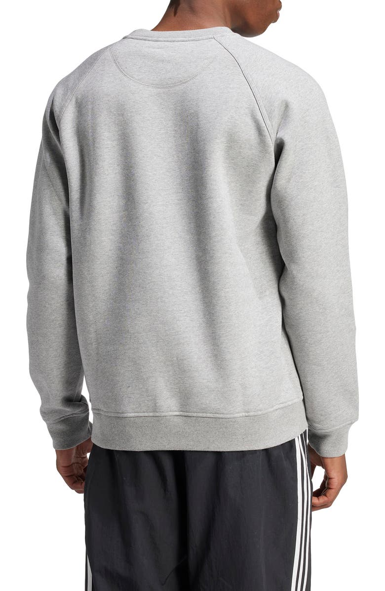 adidas Originals Trefoil Essentials Crewneck Sweatshirt, Alternate, color, 
