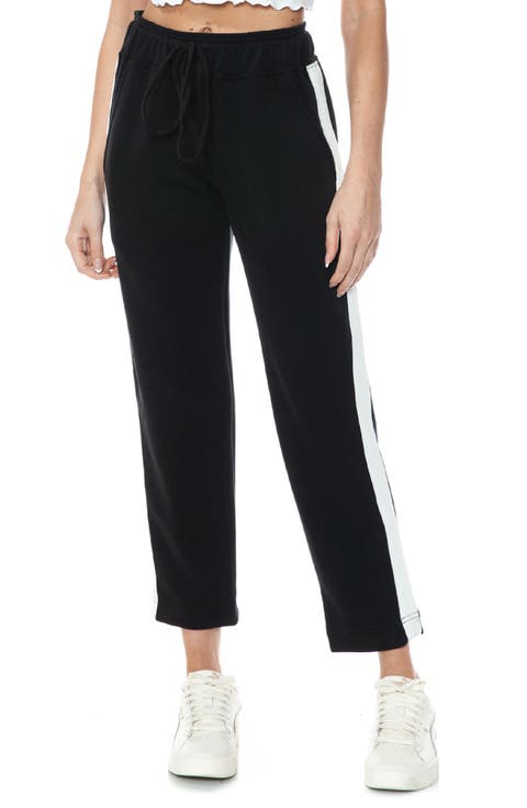 Modal Scuba Knit Stripe Joggers