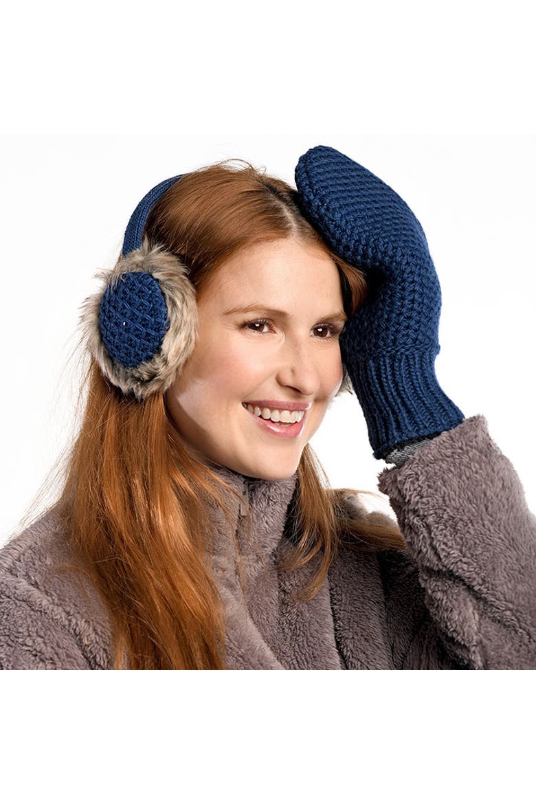 Linda Earmuffs, Alternate, color, Teal