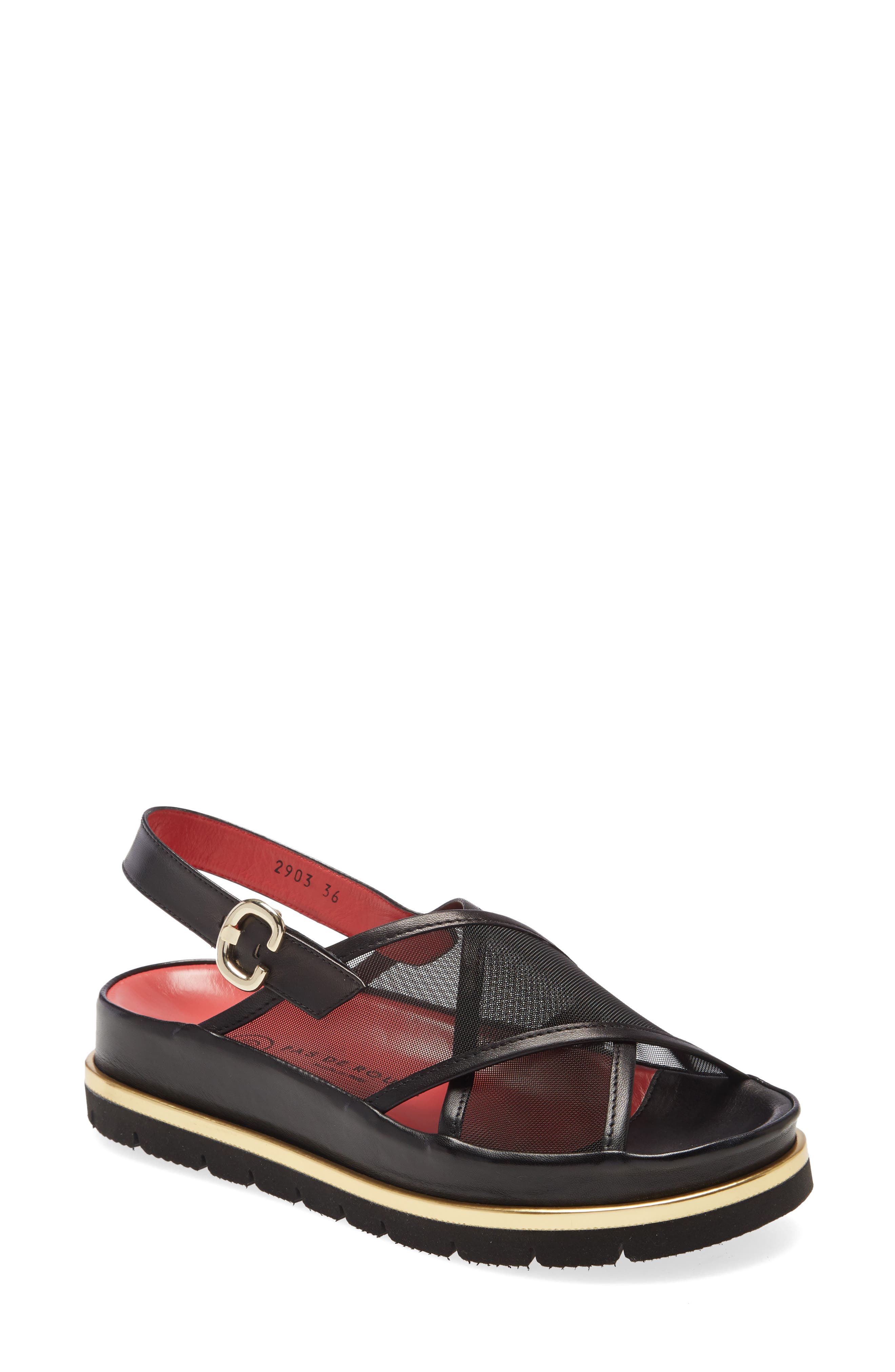 Pas de Rouge Jeanne Sandal, Main, color, 