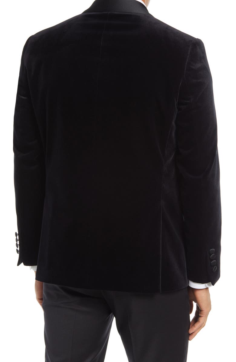 Ted Baker London Josh Trim Fit Velvet Dinner Jacket, Alternate, color,