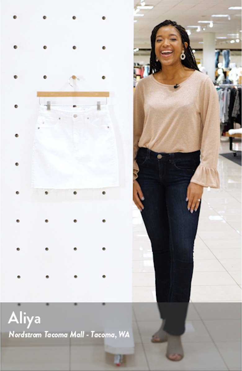 Vera Cutoff Denim Miniskirt, sales video thumbnail