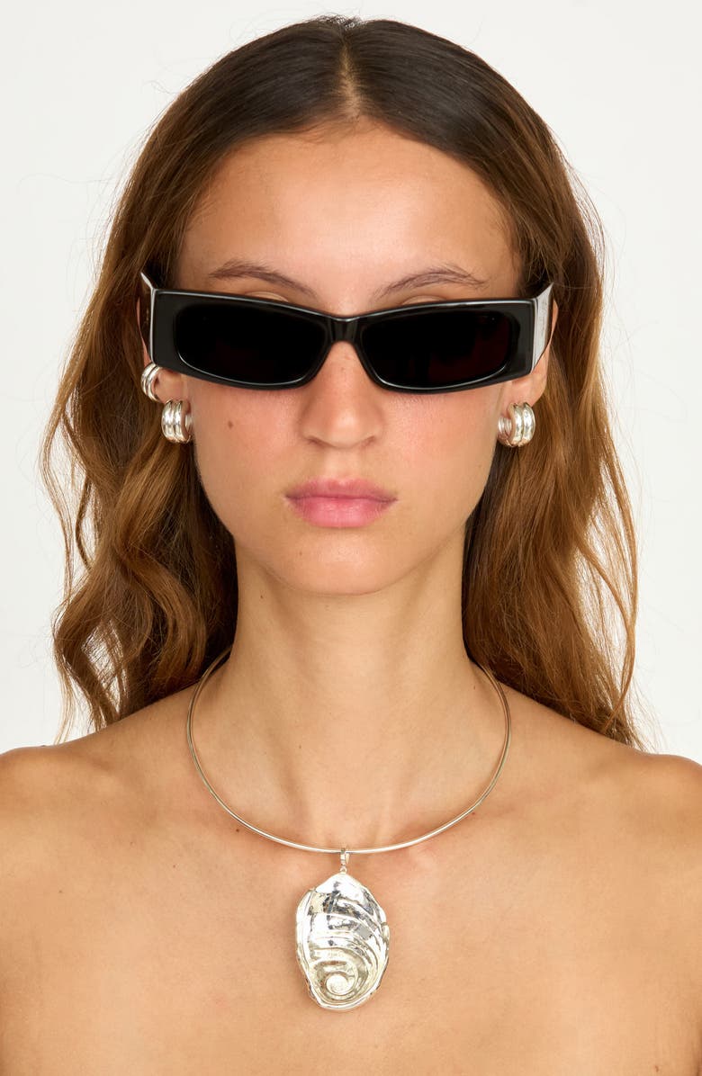 Éliou Fossil Necklace, Alternate, color, Silver Plated