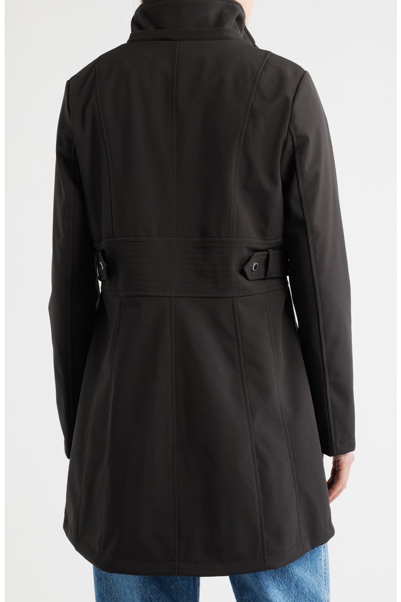 Water Repellent Soft Shell Coat, Alternate, color, BLACK