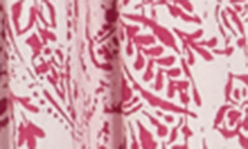 Boho Me Floral Paisley Cover-up Maxi Dress In White/red Paisley