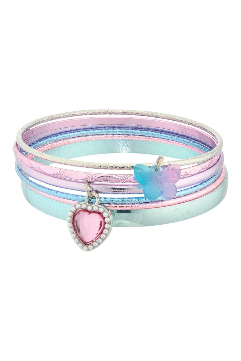 Kids' Set of 6 Bangle Bracelets, Main, color, MULTI