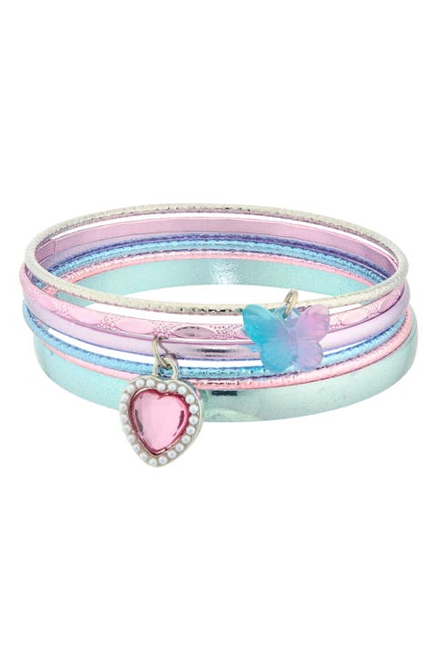 Kids' Set of 6 Bangle Bracelets