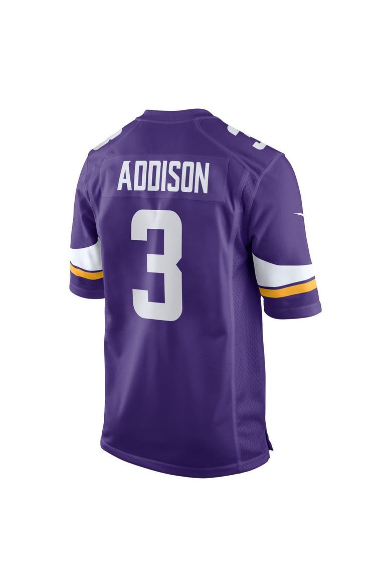 Men's Nike Jordan Addison Purple Minnesota Vikings 2023 NFL Draft First Round Pick Game Jersey, Alternate, color, Purple