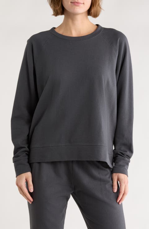 Cotton French Terry Relaxed Sweater