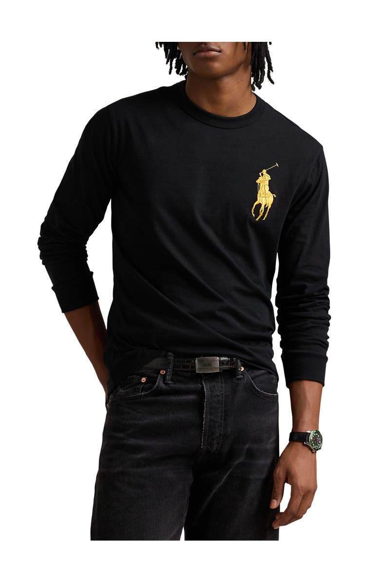Polo Ralph Lauren Big & Tall Big Pony Long-Sleeve Graphic Tee, Main, color, 