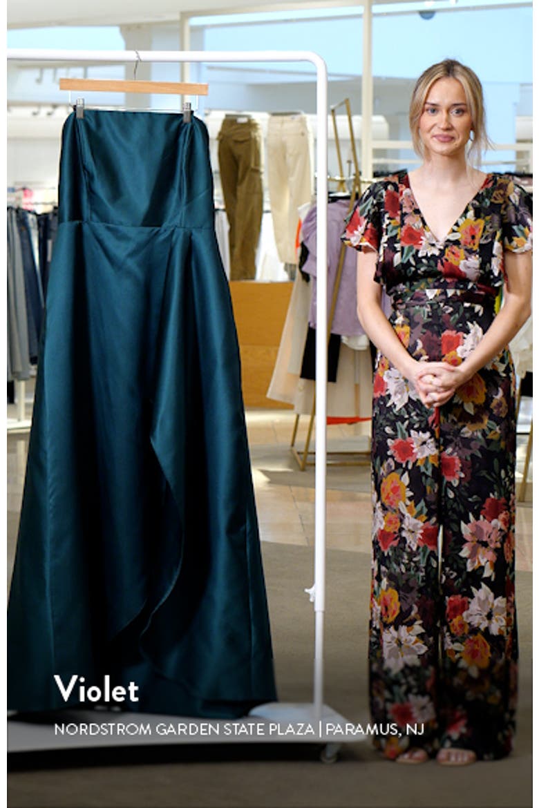 Strapless Satin Gown video
