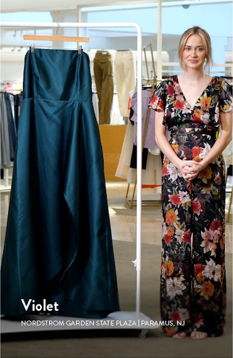 Strapless Satin Gown, sales video thumbnail