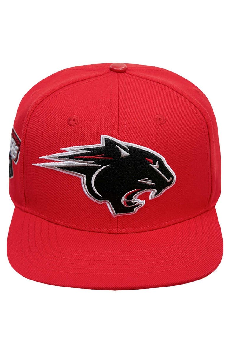 PRO STANDARD Men's Pro Standard  Red Clark Atlanta University Panthers Evergreen Mascot Snapback Hat, Alternate, color, Red