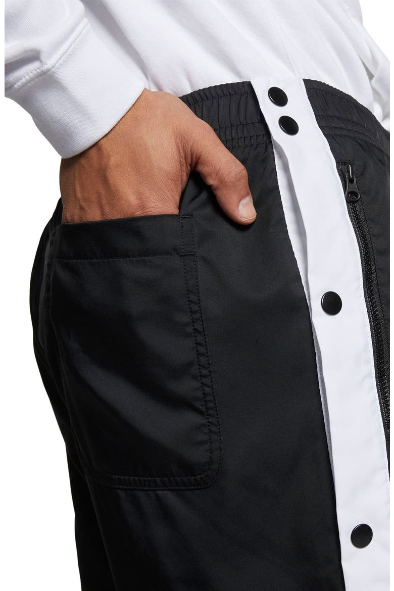 Sportswear Woven Track Pants, Alternate, color, BLACK/ WHITE/ WHITE