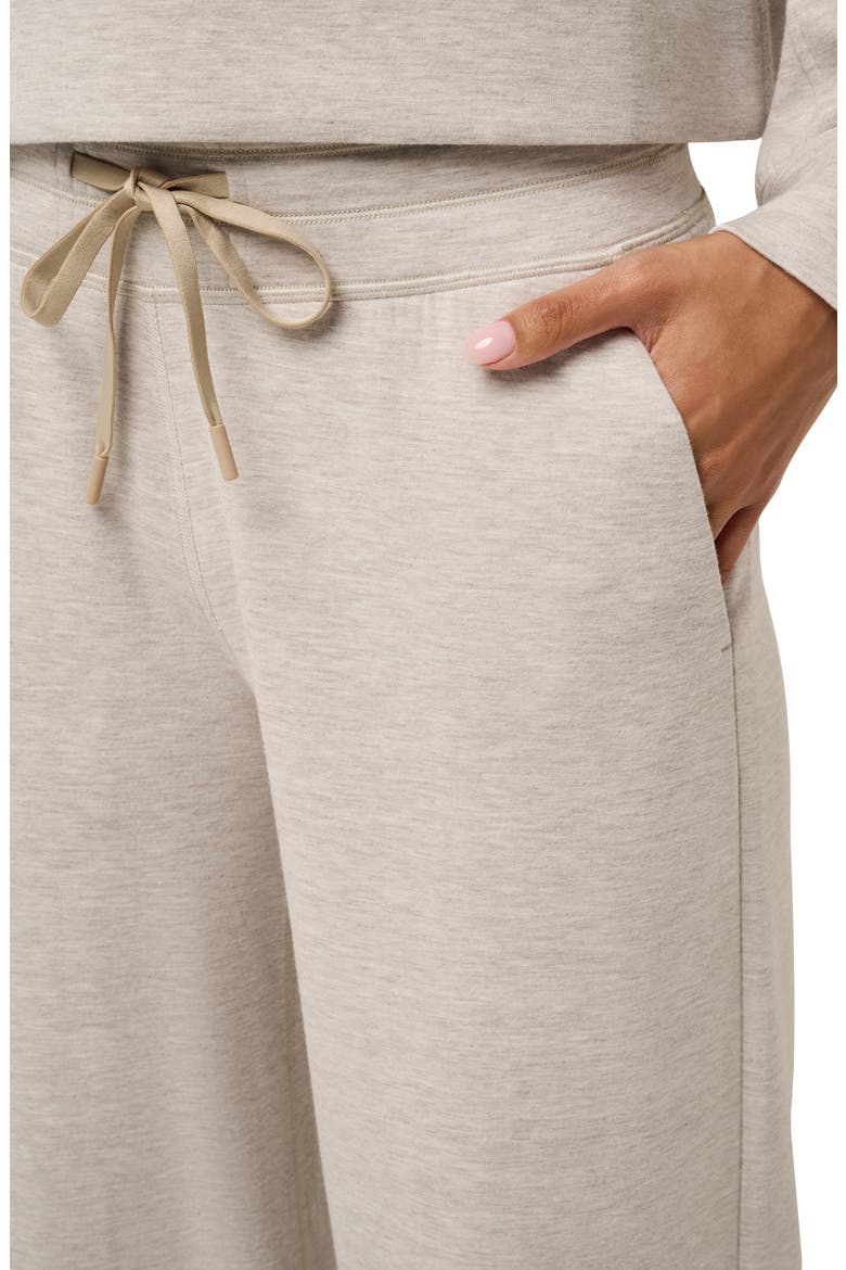 Skyloft Soft Wide Leg Pants, Alternate, color, HEATHER SAVANNAH TAN