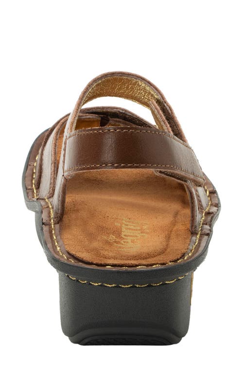 Alegria By Pg Lite Kelsi Spumoni Slingbac Platform Wedge Sandal In Brown