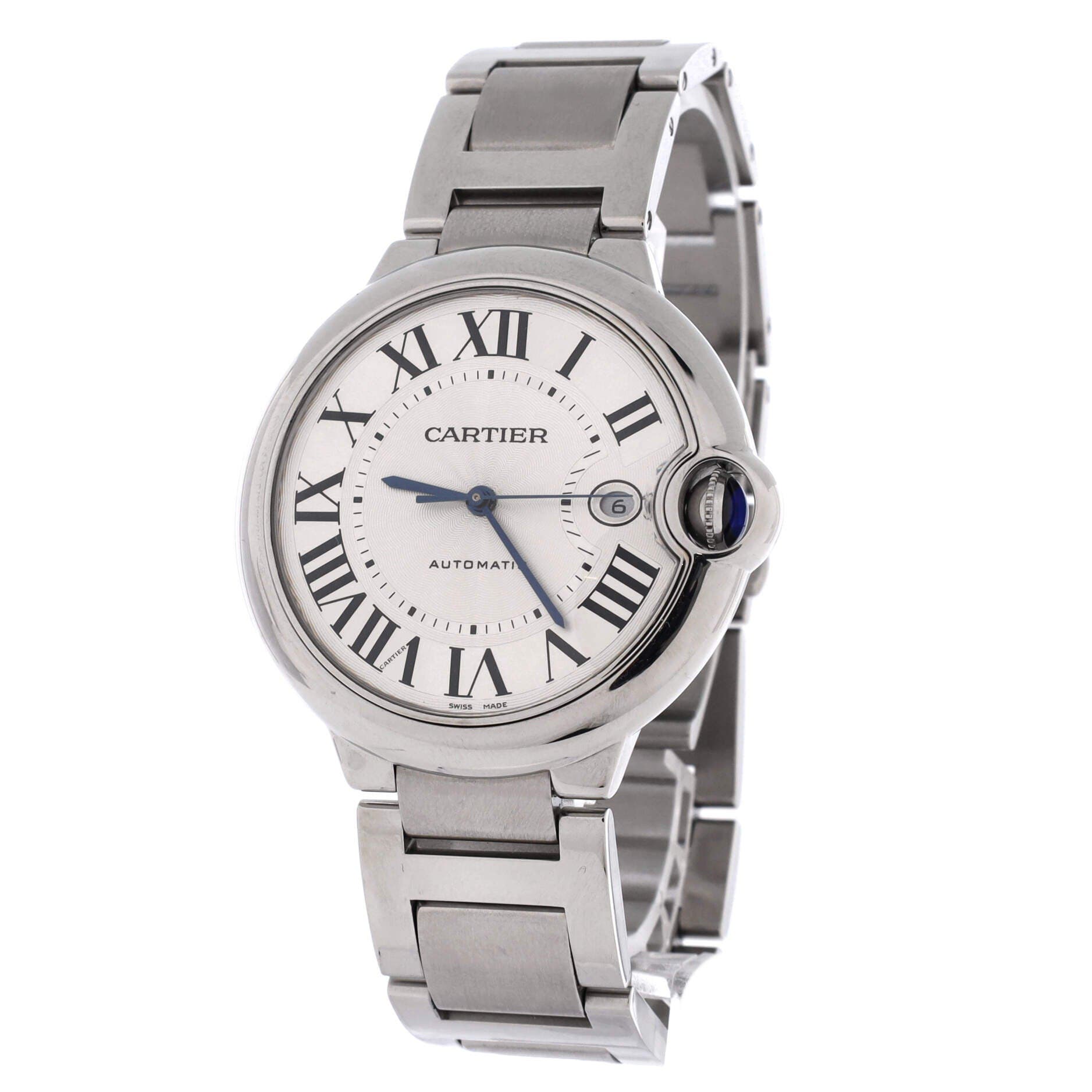 Ballon Bleu de Cartier Automatic Watch Stainless Steel 42, Alternate, color, Metallic Silver