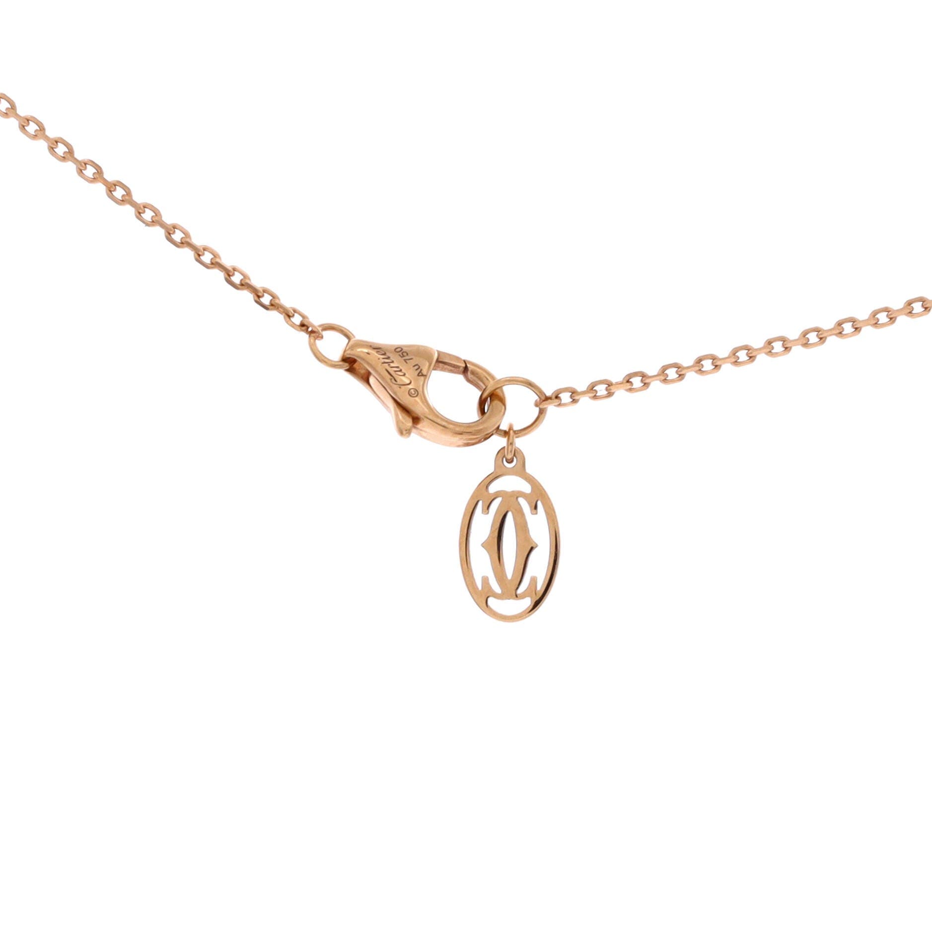 Cartier D'Amour Pendant Necklace 18K Rose Gold with Diamond XS, Alternate, color, Metallic Gold