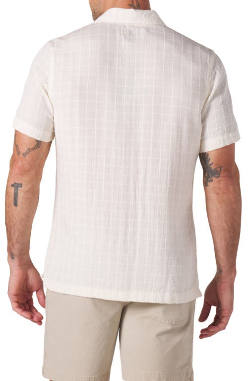 The Normal Brand Freshwater Cotton Camp Shirt In Oasis Ivory