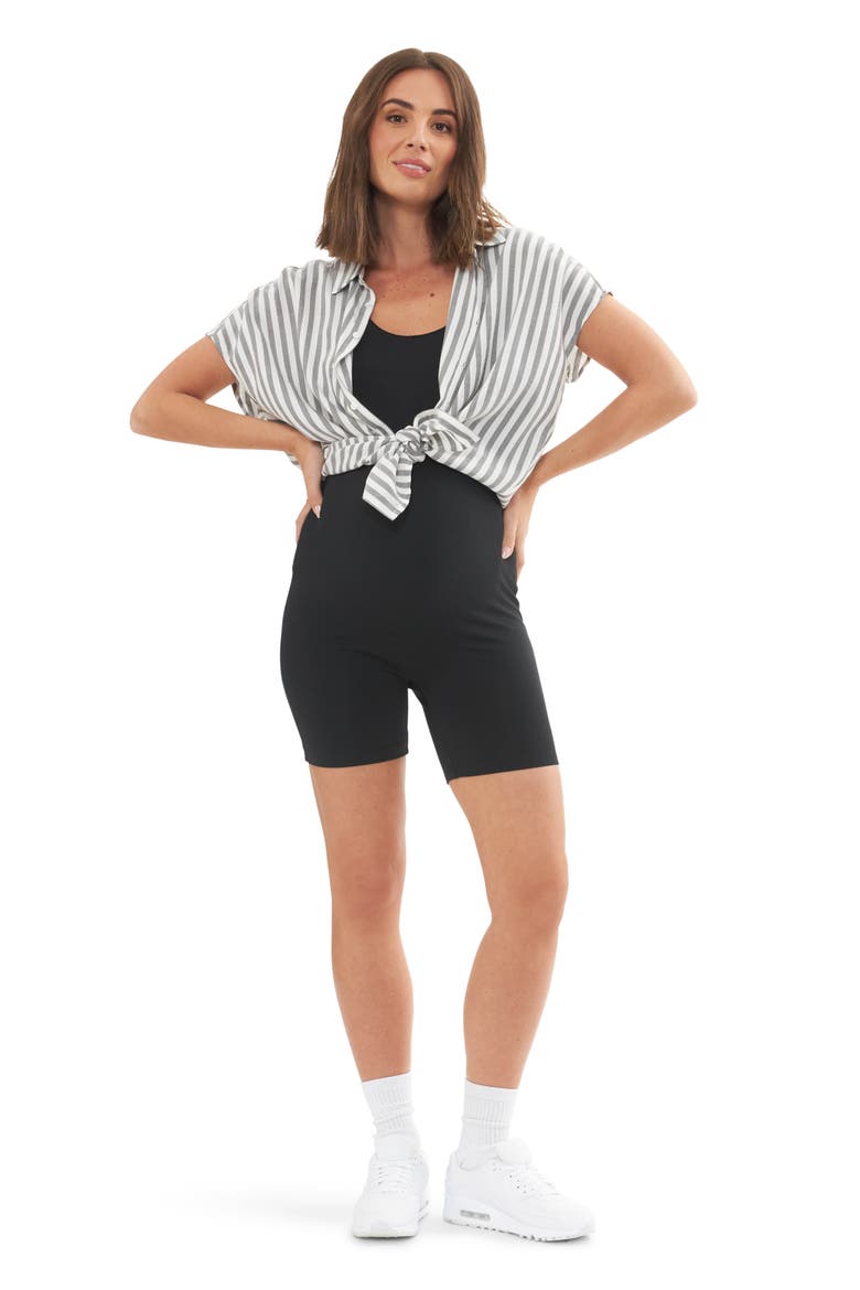 Luxe Knit Short Body Suit, Alternate, color, BLACK