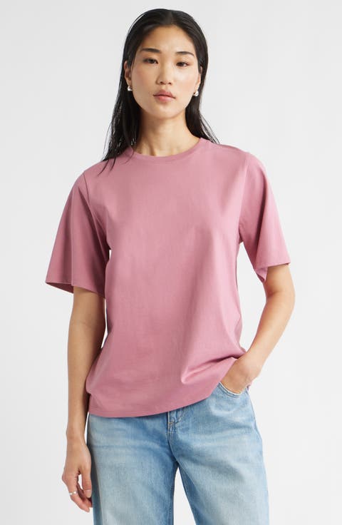Relaxed Fit Pima Cotton Crewneck T-Shirt