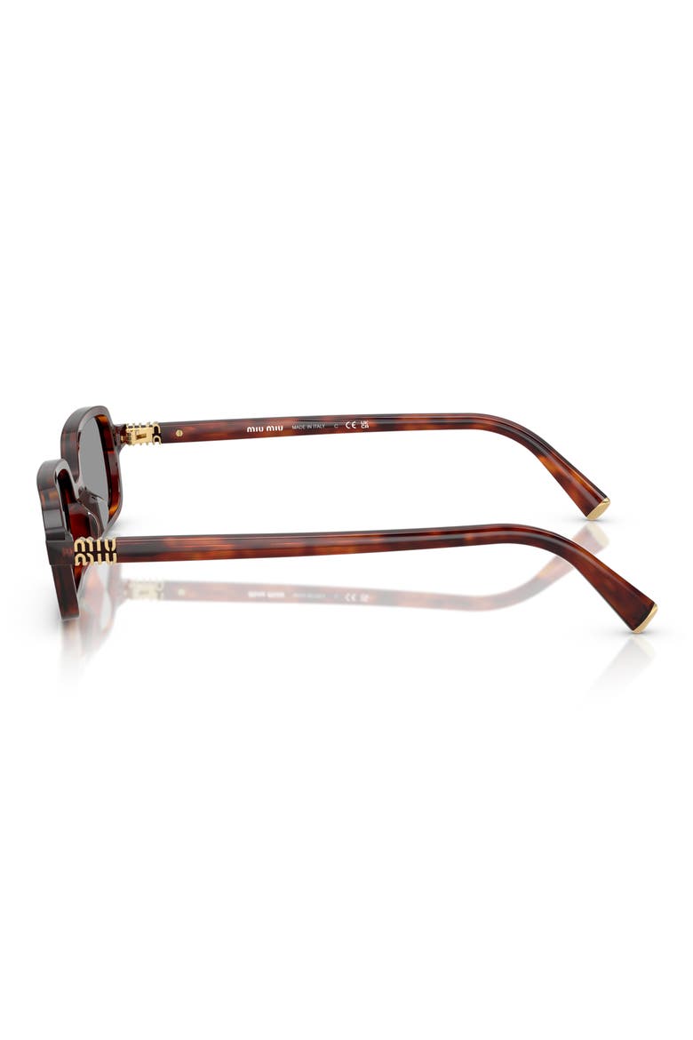 52mm Rectangular Sunglasses, Alternate, color, GREY