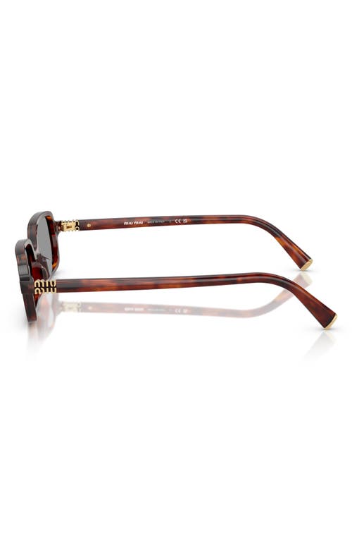 Miu Miu 52mm Rectangular Sunglasses In Grey