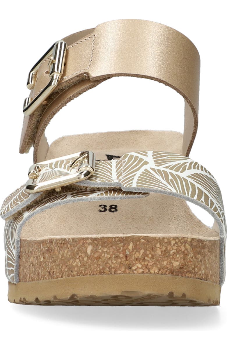 Mephisto Lissandra Platform Wedge Sandal, Alternate, color, Platinum Perla/ Panama